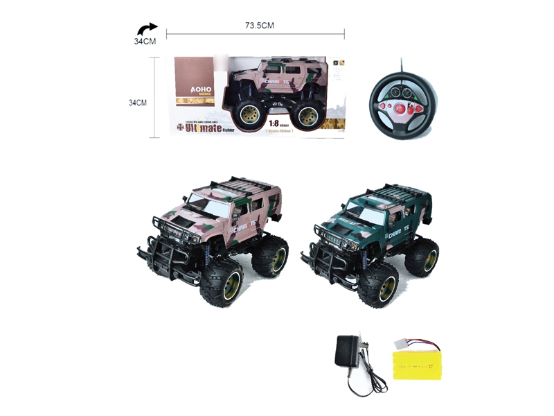 1.8四通迷彩越野车，军绿（包电）（配送9.6V电池充电器） - HP1129642