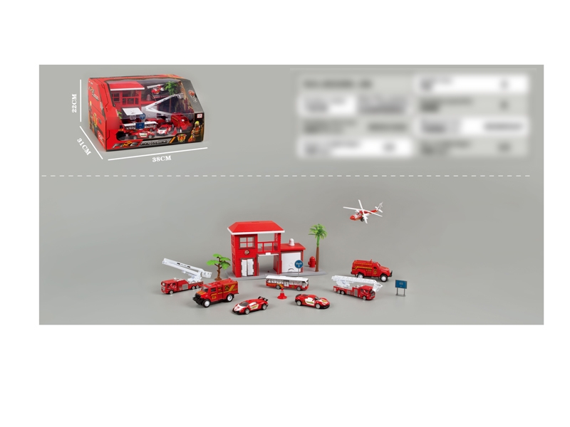 FREE WAY DIE CAST FIRE FIGHTING SET - HP1129652