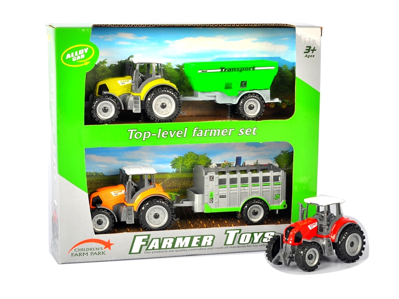 FREE WAY DIE CAST FARM CAR RED/GREEN/YELLOW - HP1129750