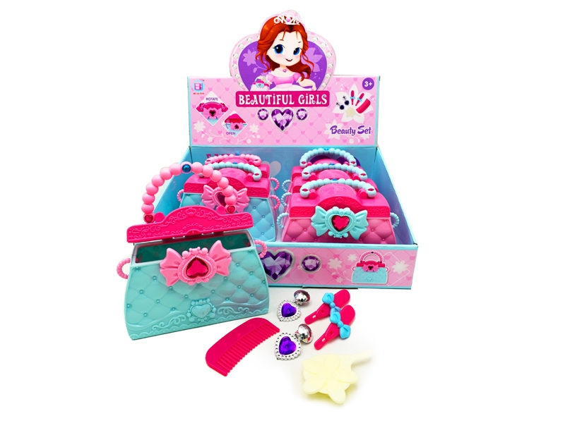 HANDBAG W/BEAUTY SET 6PCS/DISPLAY BOX - HP1129797