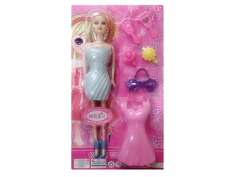 BEAUTY SET W/BENDABLE DOLL - HP1130049