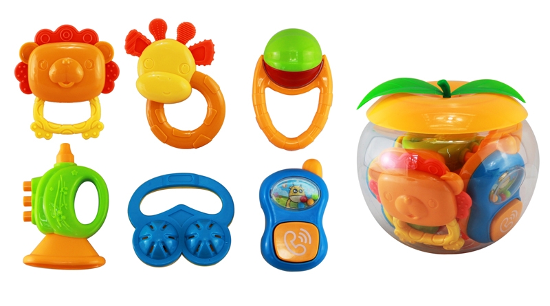 BABY RATTLE 6PCS - HP1130080