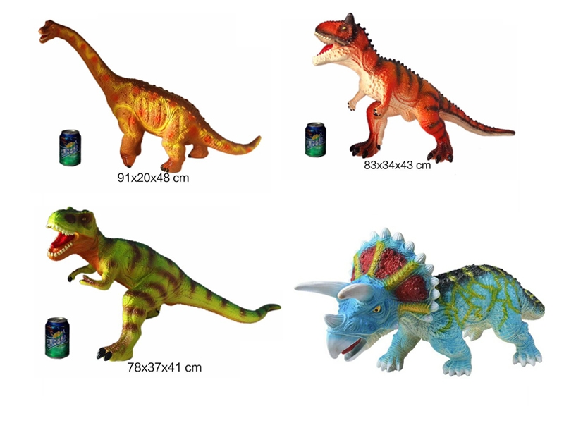 VINYL DINOSAURE SET 4 ASST. - HP1130384