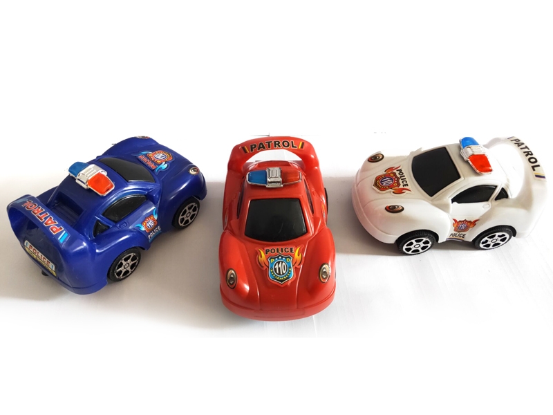 PULL LINE POLICE CAR,RED/WHITE/PURPLE - HP1130585