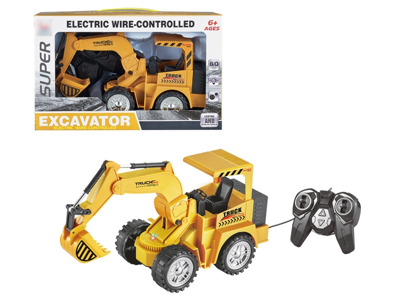 5 FUNCTION WIRE CONTROL CONSTRUCTION CAR W/LIGHT - HP1130624