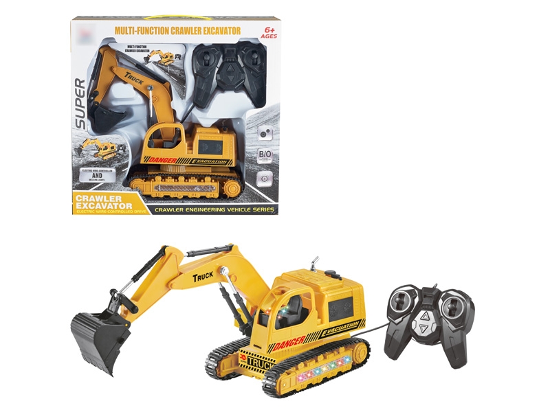 5 FUNCTION WIRE CONTROL CONSTRUCTION CAR W/LIGHT - HP1130629