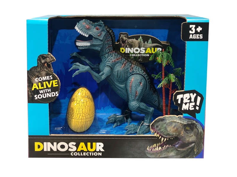 DINOSAUR PLAY SET W/LIGHT & SOUND INCLUDE BATTERY - HP1131022