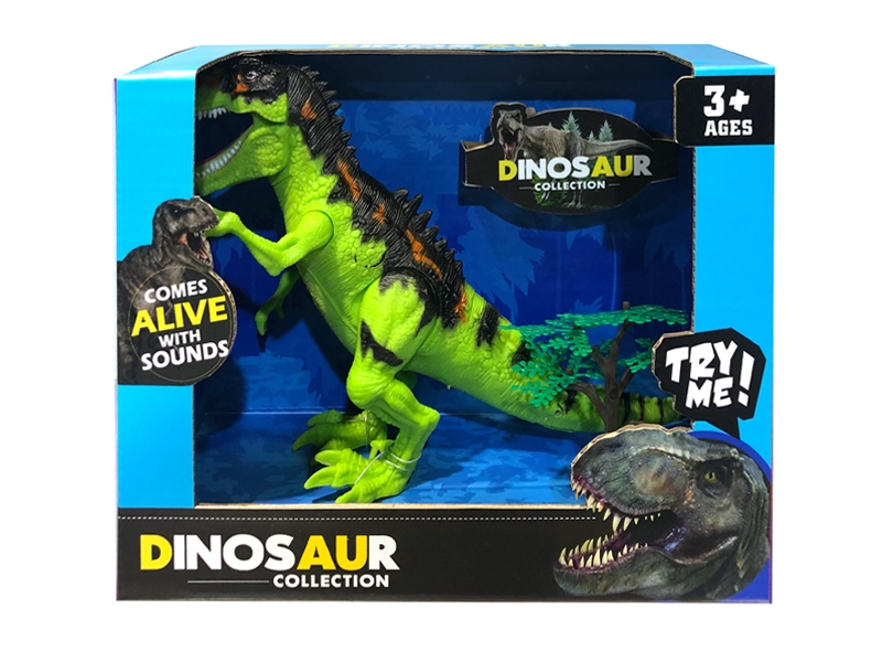DINOSAUR PLAY SET W/LIGHT & SOUND INCLUDE BATTERY - HP1131023