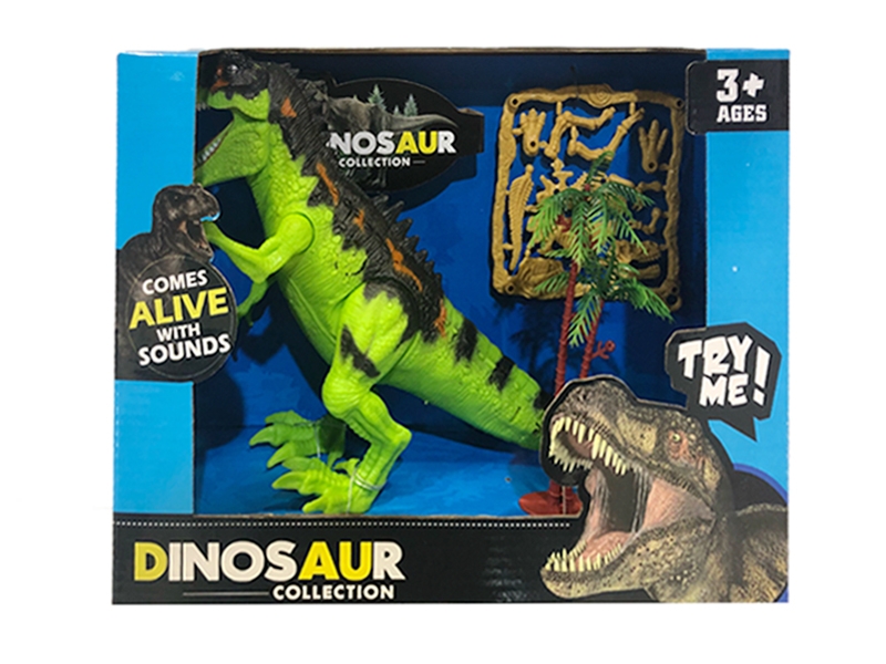 DINOSAUR PLAY SET W/LIGHT & SOUND INCLUDE BATTERY - HP1131028