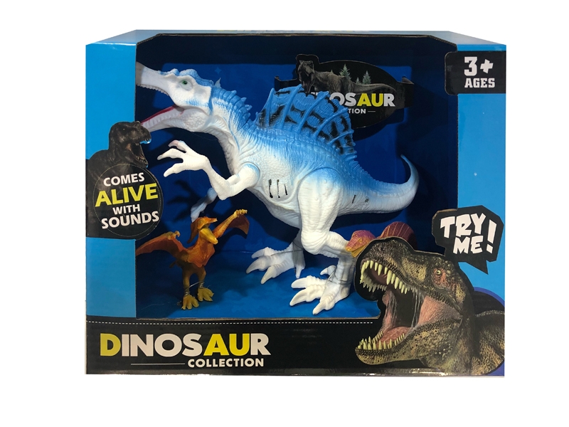 DINOSAUR PLAY SET W/LIGHT & SOUND INCLUDE BATTERY - HP1131031