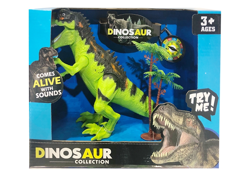 DINOSAUR PLAY SET W/LIGHT & SOUND INCLUDE BATTERY - HP1131032