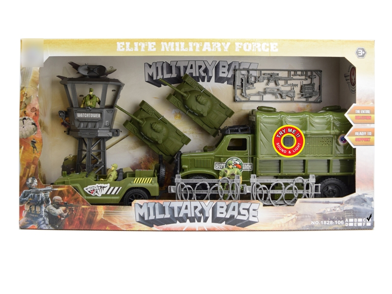 SOLDIER PLAY SET W/LIGHT & SOUND & INCLUDED BATTERY - HP1131142