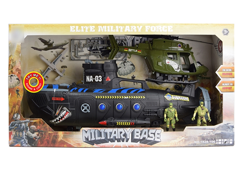 SOLDIER PLAY SET W/LIGHT & SOUND & INCLUDED BATTERY - HP1131143