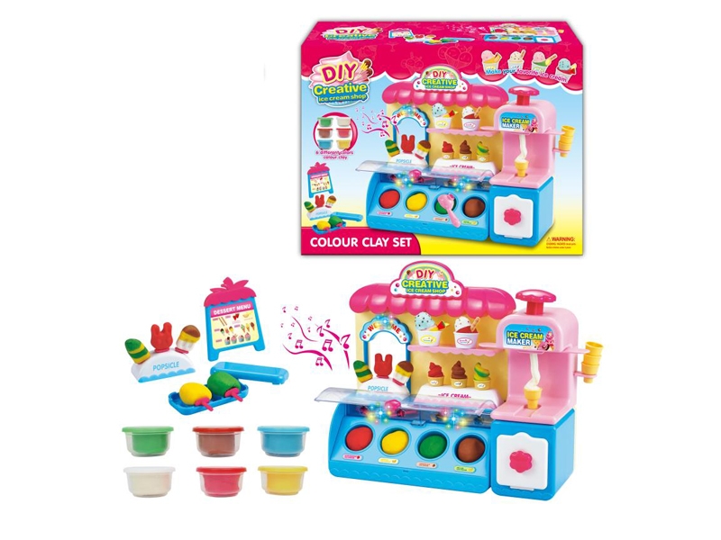 PLAY DOUGH ICE CREAM SET W/LIGHT & MUSIC - HP1131181