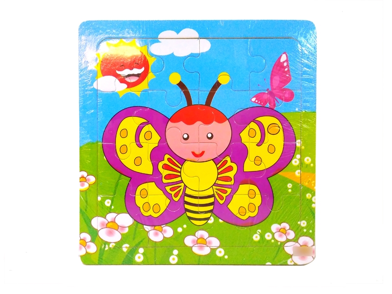 WOODEN PUZZLE 16PCS - HP1131424