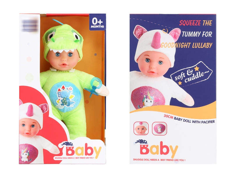 35CM COTTON BODY DOLL W/LIGHT & MUSIC - HP1131984