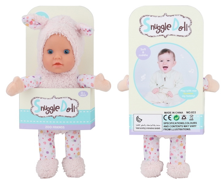 30CM COTTON BODY DOLL W/LAUGHTER,INCLUDED BATTERY - HP1132024