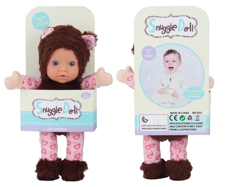 30CM COTTON BODY DOLL W/LAUGHTER,INCLUDED BATTERY - HP1132025
