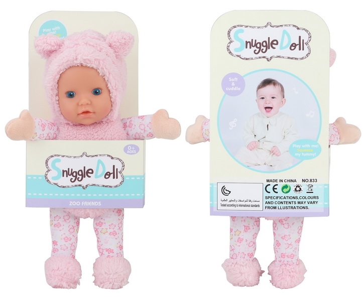 30CM COTTON BODY DOLL W/LAUGHTER,INCLUDED BATTERY - HP1132026