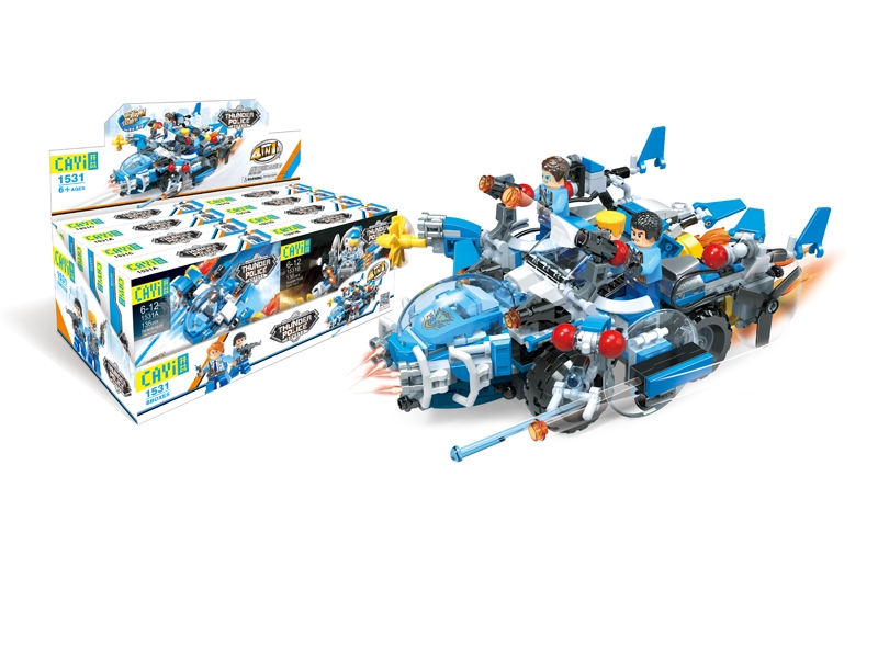 BUILDING BLOCKS 8PCS/DISPLAY BOX 124-136PCS - HP1132705