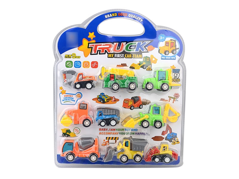 PULL BACK CONSTRUCTION CAR 9PCS - HP1132724