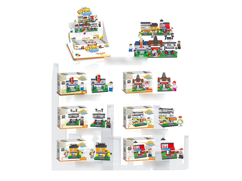 BUILDING BLOCK 6 ASST. 6PCS/DISPLAY BOX - HP1133263