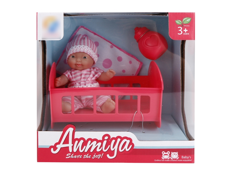 12CM RUBBER DOLL W/ACCESSORIES - HP1134032