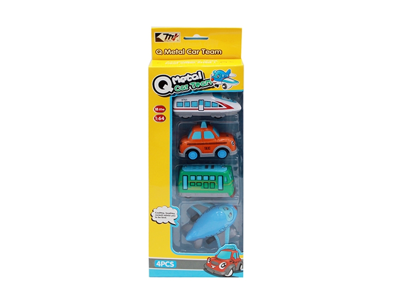 PULL BACK DIE CAST CAR 4PCS - HP1134147