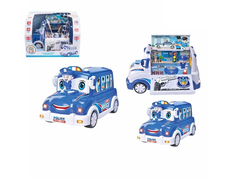 B/O POLICE CAR WHITE & BLUE - HP1134552
