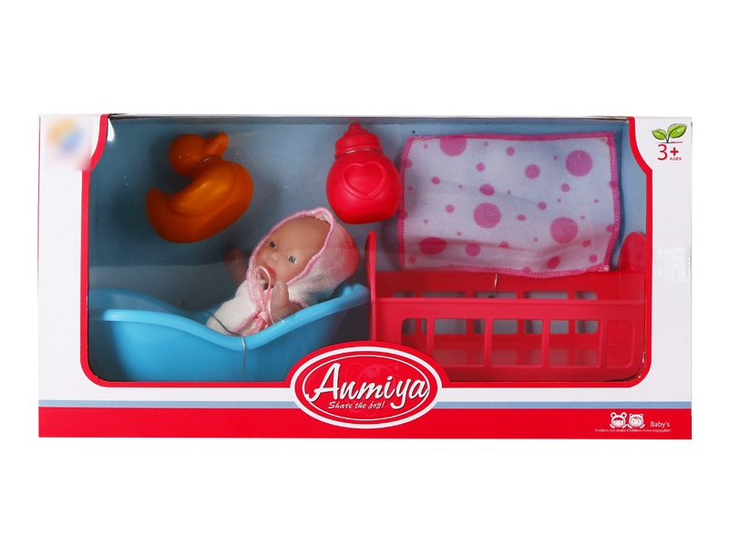 12CM RUBBER DOLL W/ACCESSORIES - HP1134836