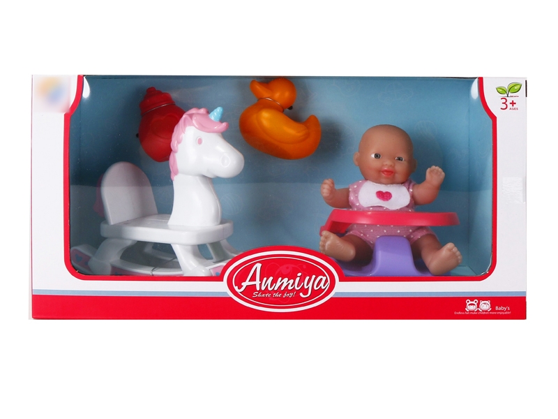 12CM RUBBER DOLL W/ACCESSORIES - HP1134837