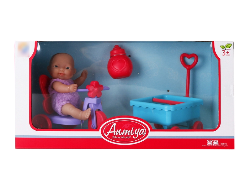 12CM RUBBER DOLL W/ACCESSORIES - HP1134838