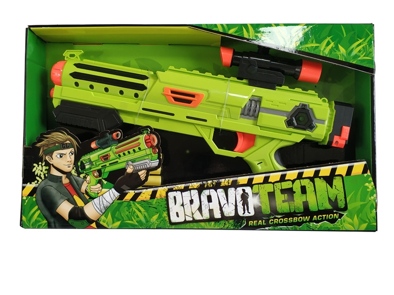 B/O SOFT GUN W/LIGHT & SOUND W/ 4 BULLETS - HP1134915