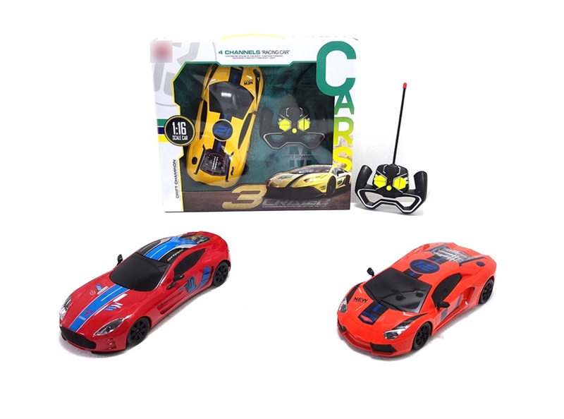 1:16 四通遥控车红/橙/黄/三色 带2前进灯光 - HP1135011
