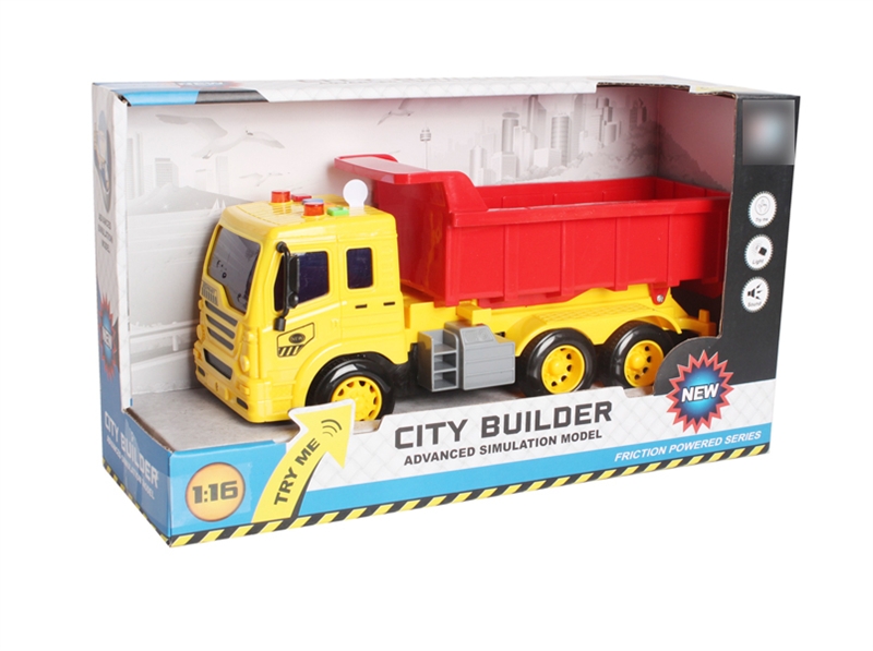 FRICTION CONSTRUCTION CAR W/LIGHT & MUSIC & INCLUDED BATTERY - HP1135543