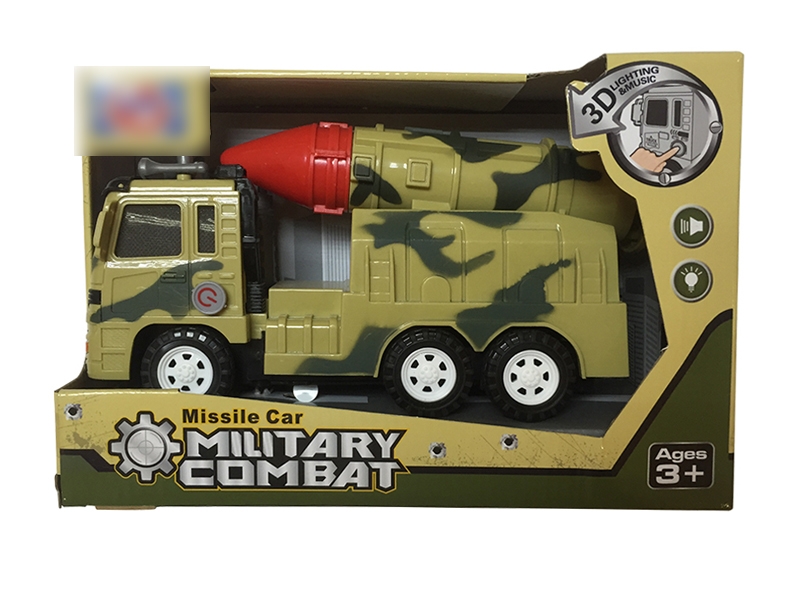 FRICTION MILITARY CAR W/LIGHT & MUSIC - HP1136169