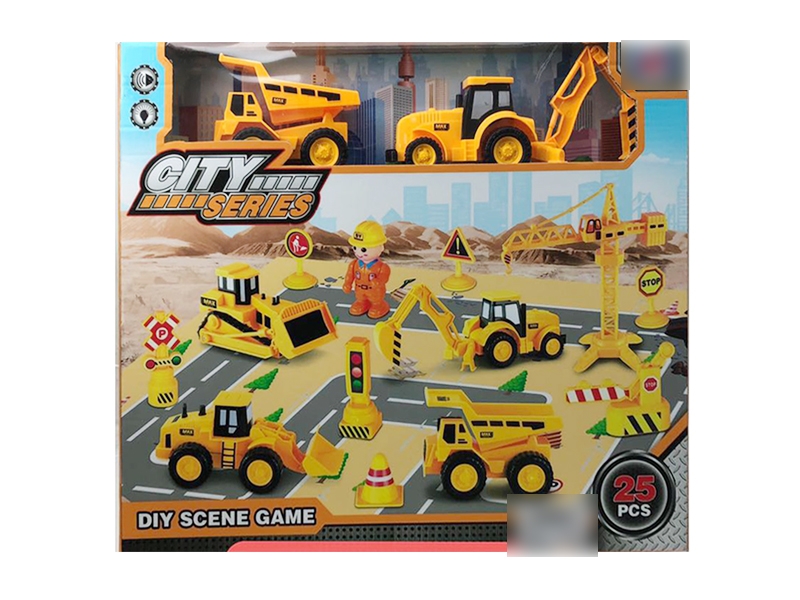 FRICTION CONSTRUCTION CAR 2PCS - HP1136179