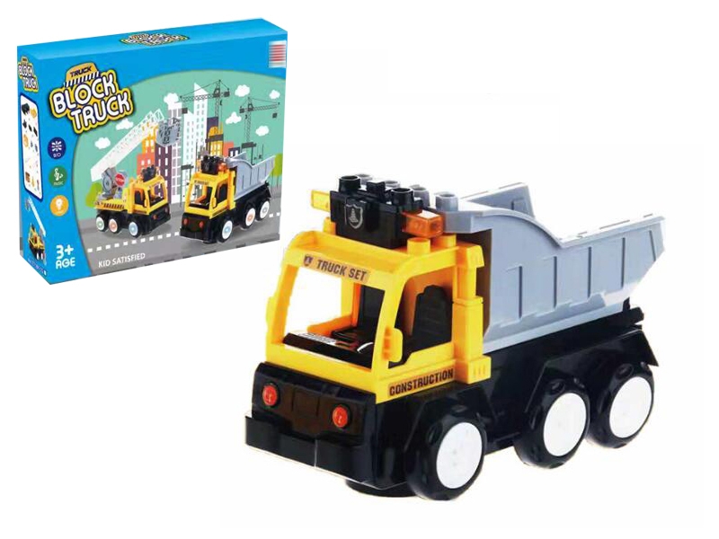 B/O BUMP AND GO BLOCK CONSTRUCTION CAR W/LIGHT & MUSIC - HP1136436