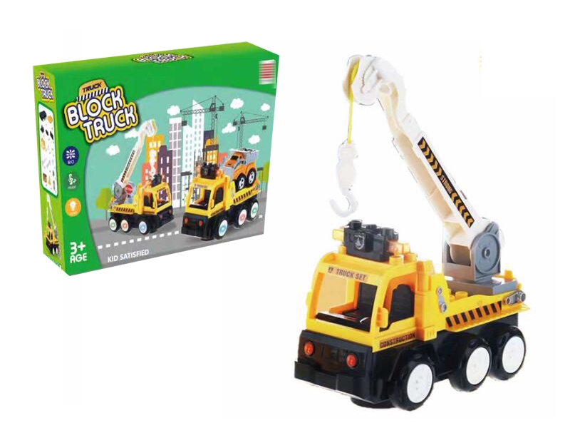 B/O BUMP AND GO BLOCK CONSTRUCTION CAR W/LIGHT & MUSIC - HP1136437