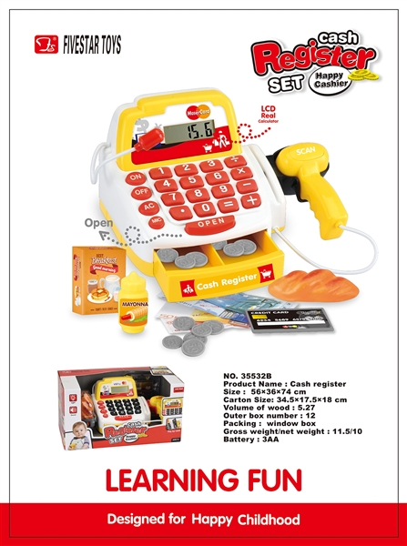 CASH REGISTER W/CALCULATE & LIGHT & MUSIC - HP1136668