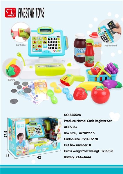 CASH REGISTER W/CALCULATE & LIGHT & MUSIC - HP1136682