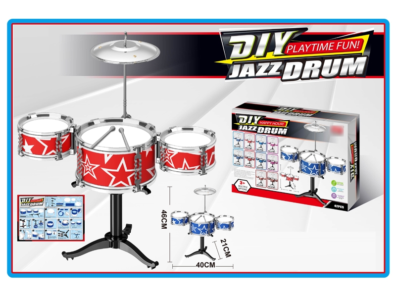 JAZZ DRUM SET RED/BLUE - HP1136983