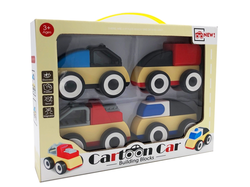 FREE WAY BUILDING BLOCK CAR 4PCS - HP1137056