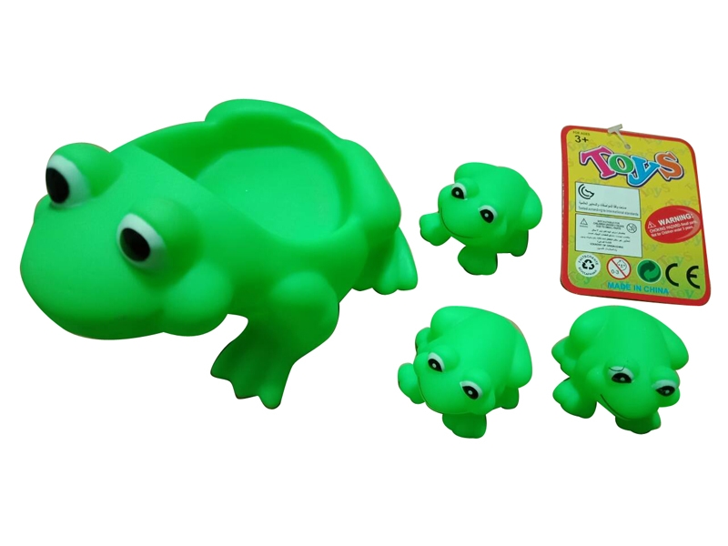 VINYL FROG W/WHISTLE 4PCS - HP1137426