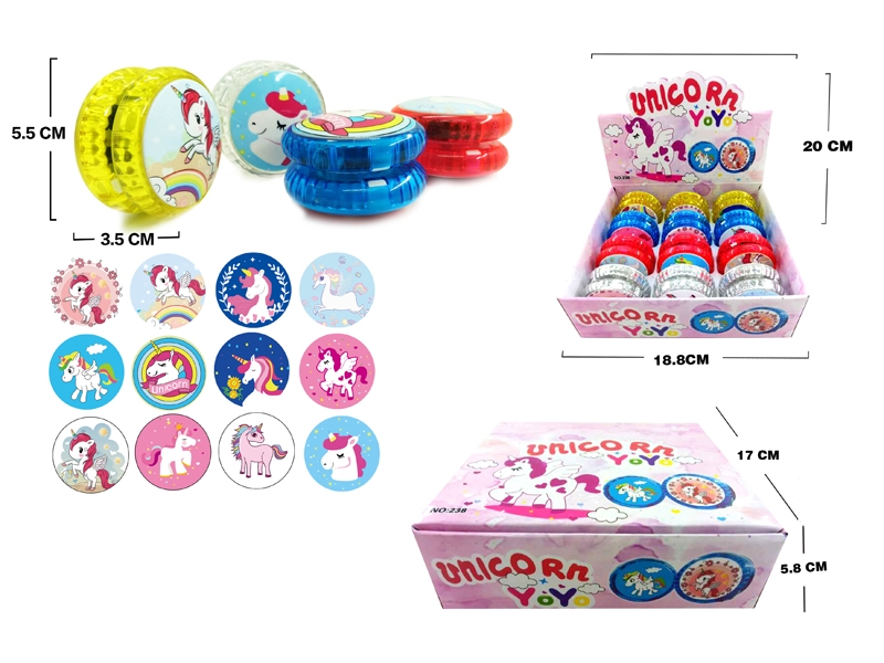 YOYO 12PCS/DISPLAY BOX W/LIGHT & INCLUDED BATTERY - HP1137456