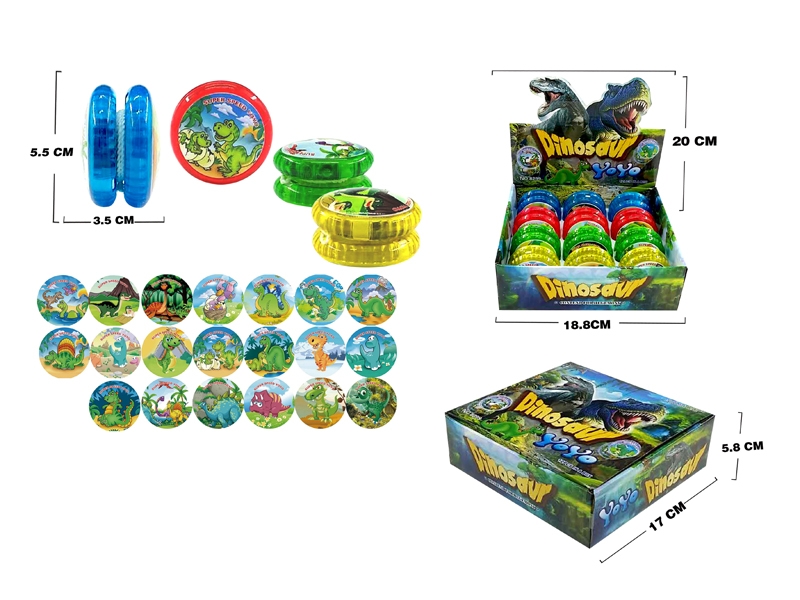 YOYO 12PCS/DISPLAY BOX W/LIGHT & INCLUDED BATTERY - HP1137457