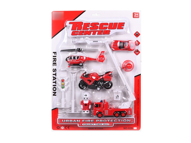 PULL BACK FIRE FIGHTING TRUCK - HP1137565