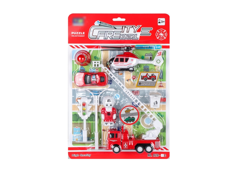 PULL BACK FIRE FIGHTING TRUCK - HP1137583