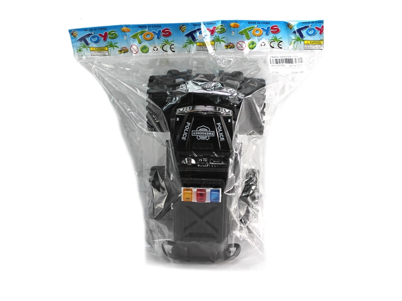 FRICTION POLICE CAR  BLUE & BLACK - HP1137750