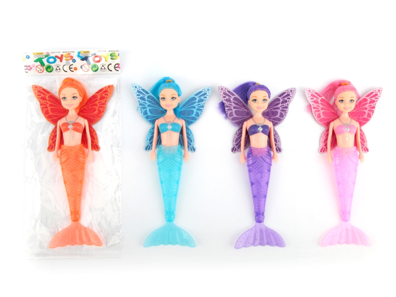 19.5CM MERMAID W/LIGHT & ACCESSORIES & INCLUDED BATTERY,ORANGE/PURPLE/PINK/BLUE - HP1138480